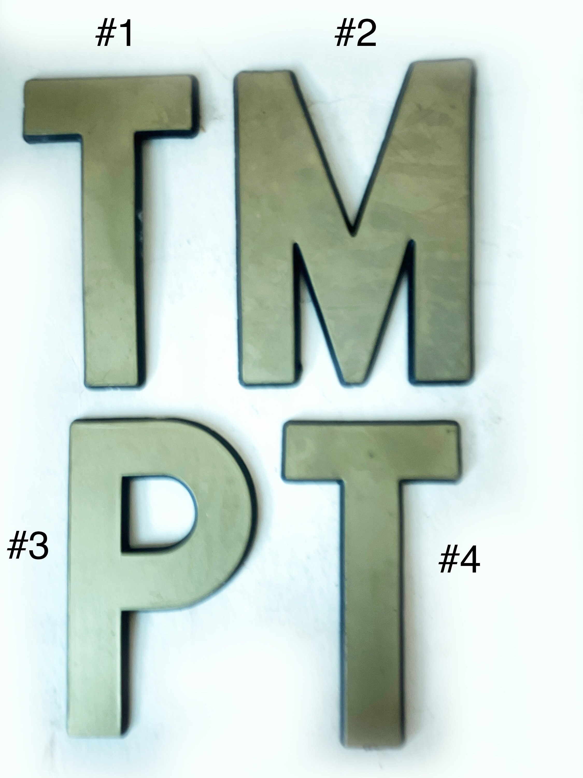 Trim Lettering Vintage Gold Letters With Black Trim - Etsy
