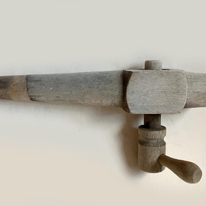 antique wooden spout tap spigot for barrel