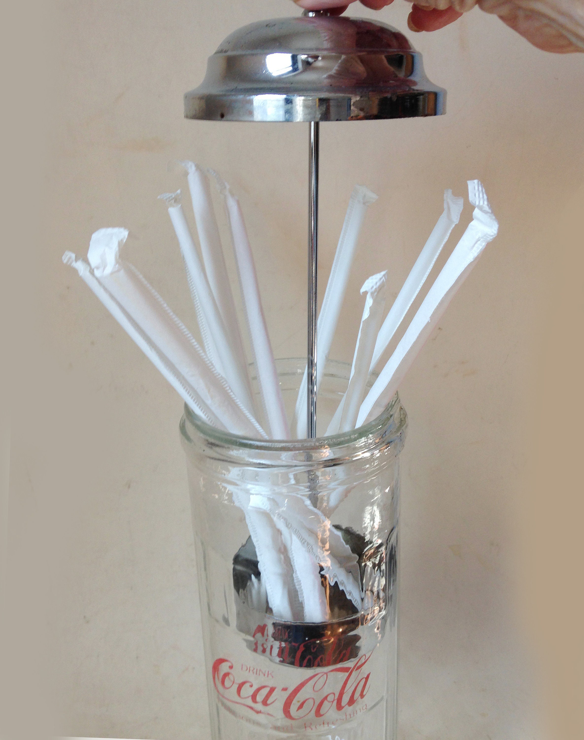 Vintage repro coca cola straw holder Etsy