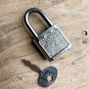 vintage mini lock with 1 key