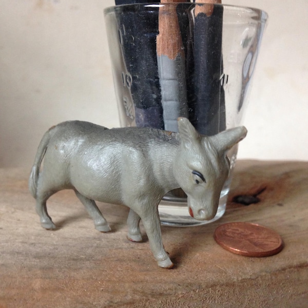 vintage celluloid donkey burro mule