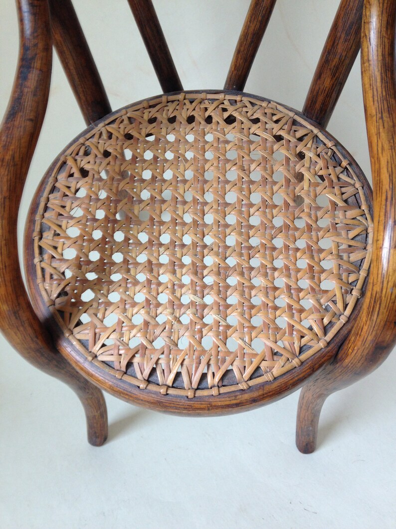 Antique miniature oak bentwood arm chair salesmen's sample Etsy