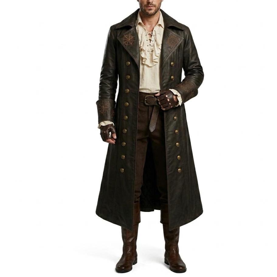 Costume Intero Capitano Harlock Cosplay In Ecopelle - Completo Uomo/donna - Acgcosplay