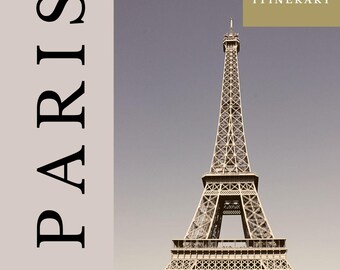 Itinerario de 30 días por París - Planificador de viajes digital en PDF - Guía de vacaciones en París - Descarga instantánea - Plantilla de planificación de viaje a Europa