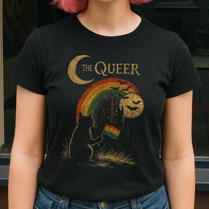 T-shirt The Cure but it&#39;s the queer, chemise du mois de la fierté, T-shirt LGBTQ, t-shirt Gay Pride, chemise queer, t-shirt graphique arc-en-ciel, chemise drôle de fierté