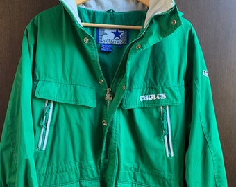 Vintage Philadelphia Eagles Starter Hooded Parka Jacket 90s Original - Mens L