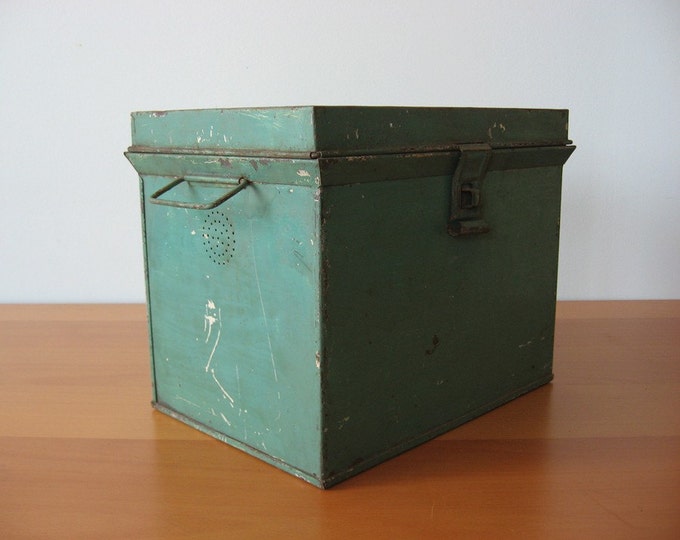 Vintage Metal Bread Box Etsy