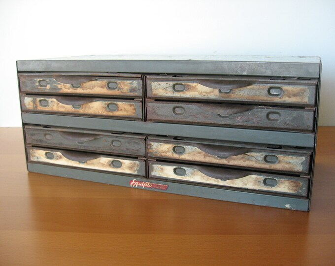 Vintage Metal Industrial Storage Drawers Etsy