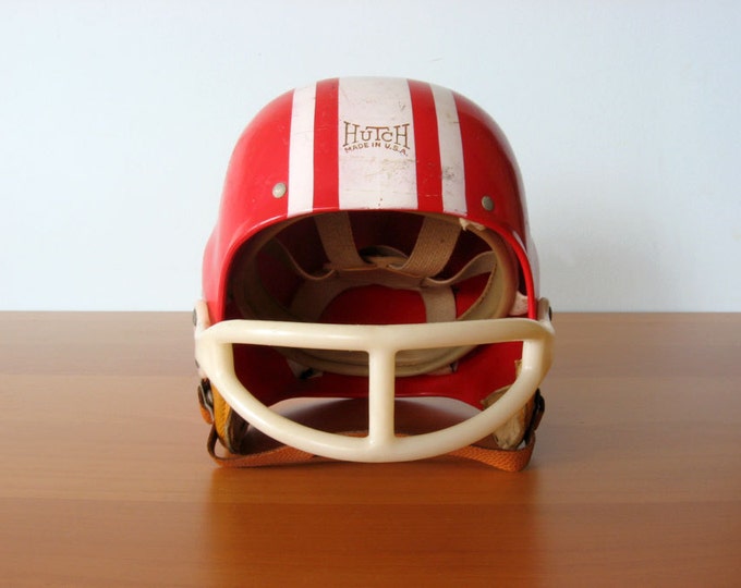 Vintage Football Helmet / Hutch Etsy