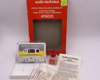 Kit de limpieza de rodillos de presión y guía de cabezal de casete vintage (300 ciclos)