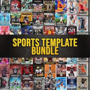 Bundel 84 sportsjablonen - Photoshop digitale downloads - banners voor senioren, sportposters, fotografiesjablonen, senioren 2023, Photoshop PSD