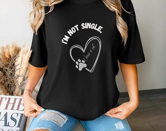 Funny Cat Lover Oversized T-Shirt | Unisex Boxy Fit Tee | Cute Cat Shirt for Pet Owners | Gift for Cat Lovers | Bella Canvas 3010