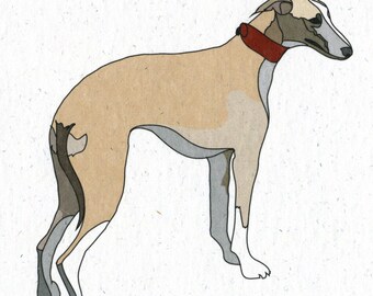 Illustrated Greyhound Blank Card