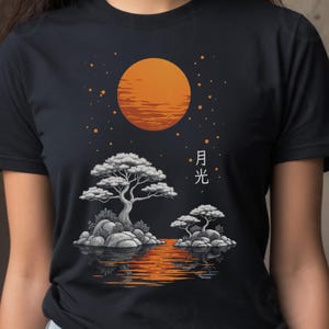 Japanese Zen Garden T-Shirt: Floral Sakura Graphic Tee