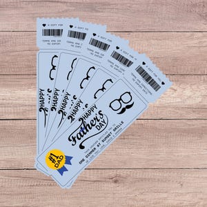 Vatertagskarte Vorlage | Bearbeitbarer Coupon für Papa | Spaß Geschenkidee für Ihn | Sofort Download PDF