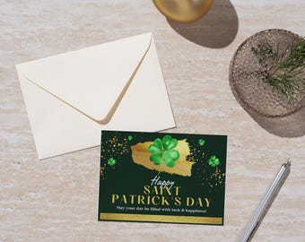 St. Patrick’s Day Invitation | Editable Canva Template | Printable Party Invite