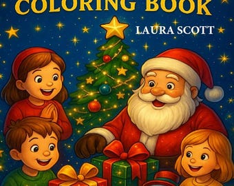 Christmas coloring Book - 50 fun and creative illustrations for kids