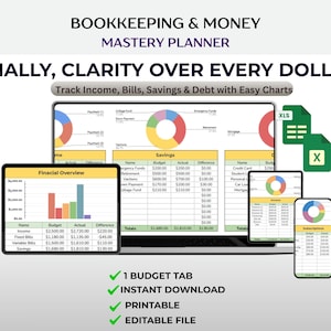 Planificador de presupuesto definitivo de Hojas de cálculo de Google / Seguimiento digital de finanzas