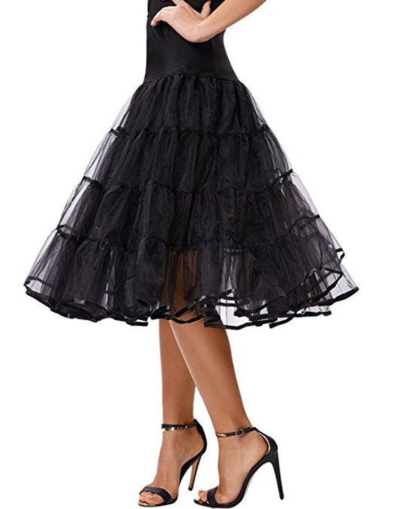 Women’s Underdress Spaghetti Strap Full Slip 1950s Vintage Petticoat Wedding Dress Bridal