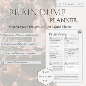 Deep Work Planner Printable PDF, Focus Enhancement Worksheet, Distraction Control Organizer, Concentration Tool, Productivity Sheet