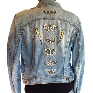 Moths and Lightning Denim Jean Jacket