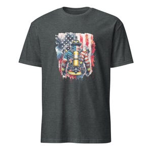 CUSTOMIZABLE! Firefighter Department Tee, Patriotic | Short-Sleeve Unisex T-Shirt