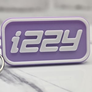 Personalized name keychain racer font style, 3D printed
