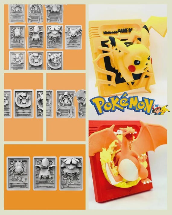 Pokemon STL File – High-Quality 3D Model for 3D Printing | Digital Download