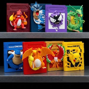 Pokemon 40+ Gameboy Cartridge 3mf. STL