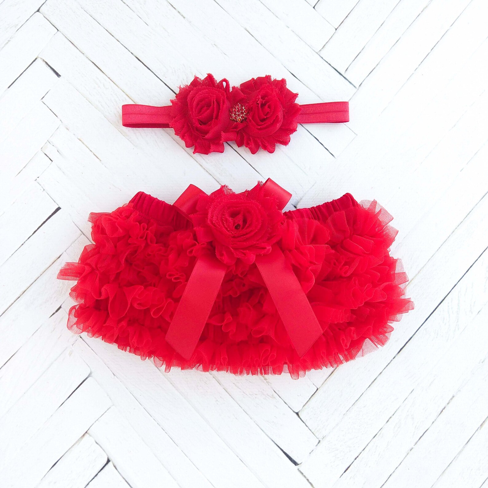 Red Baby Bloomer Christmas Bloomer Set Red Ruffle Bloomer Etsy