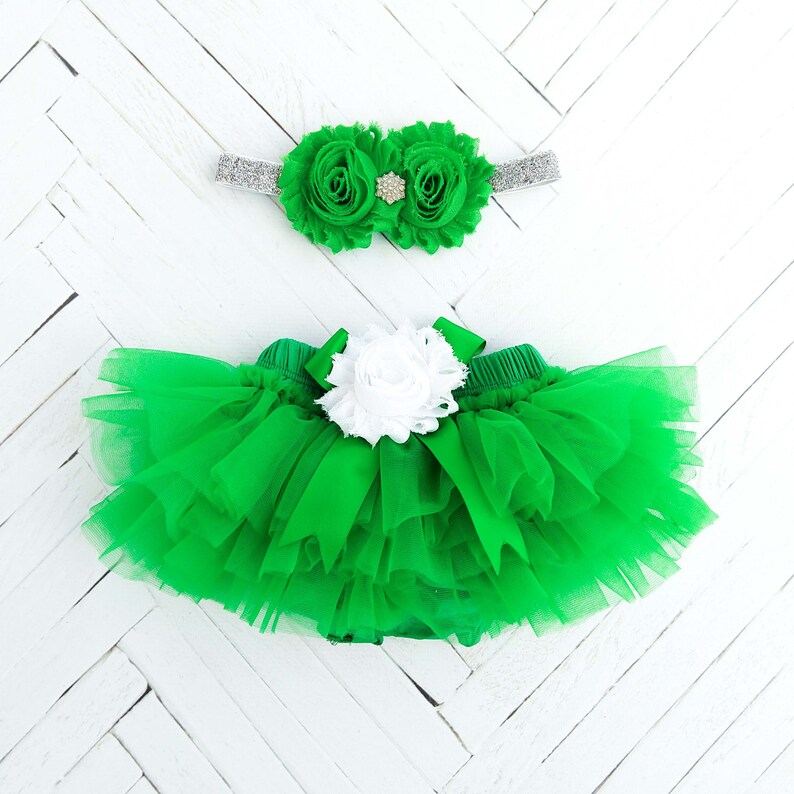 1st St. Patrick's Day Outfit, St Patricks Baby Bodysuit, Baby Girl Photo Prop, Baby Girl Outfit, Green Tutu Bloomer, Shamrock Legging,Clover afbeelding 7