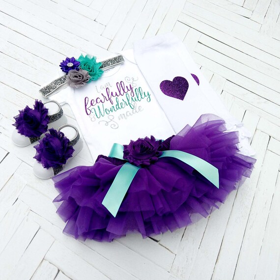 purple newborn take home outfit