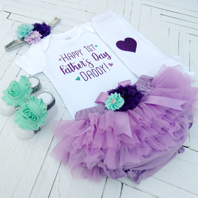 Baby Girl Fathers Day Outfit 1st Father's Day Baby Girl Etsy