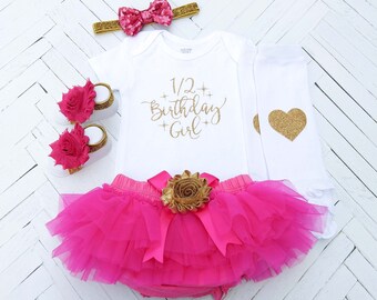 1/2 Birthday Girl Outfit, Half Birthday Outfit Girl, 6 Months Birthday, Half way to one, Cake Smash, 6 Month Photo Outfit, Hot Pink Tutu