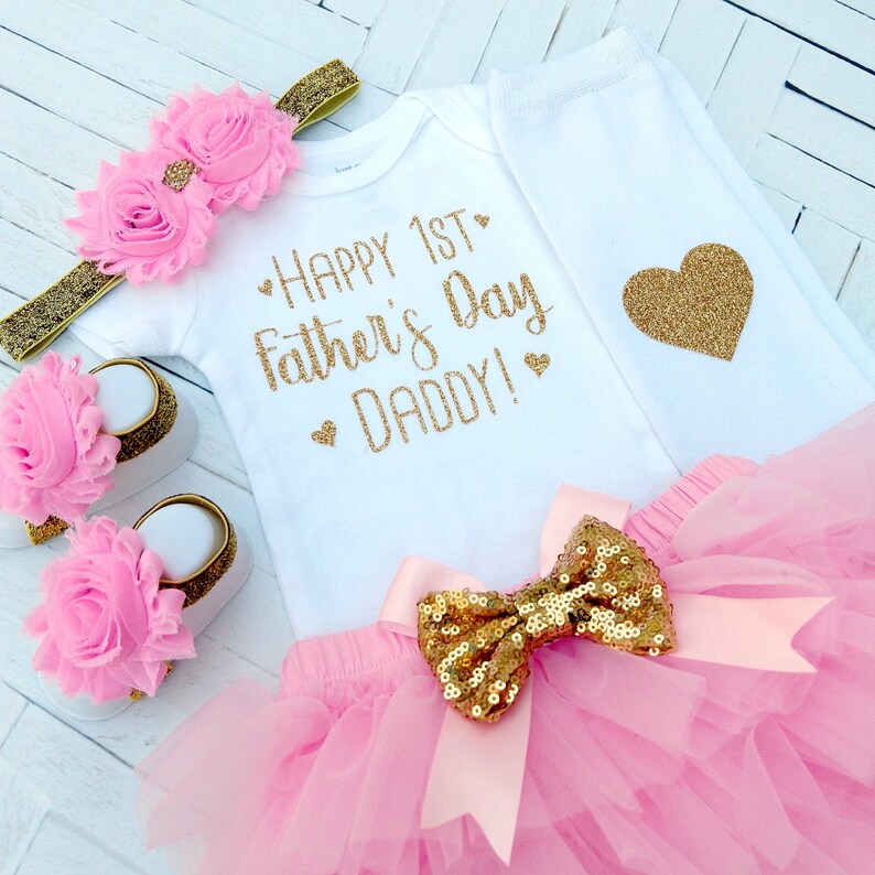 Baby Girl Fathers Day Outfit 1st Father's Day Baby Girl Etsy.de