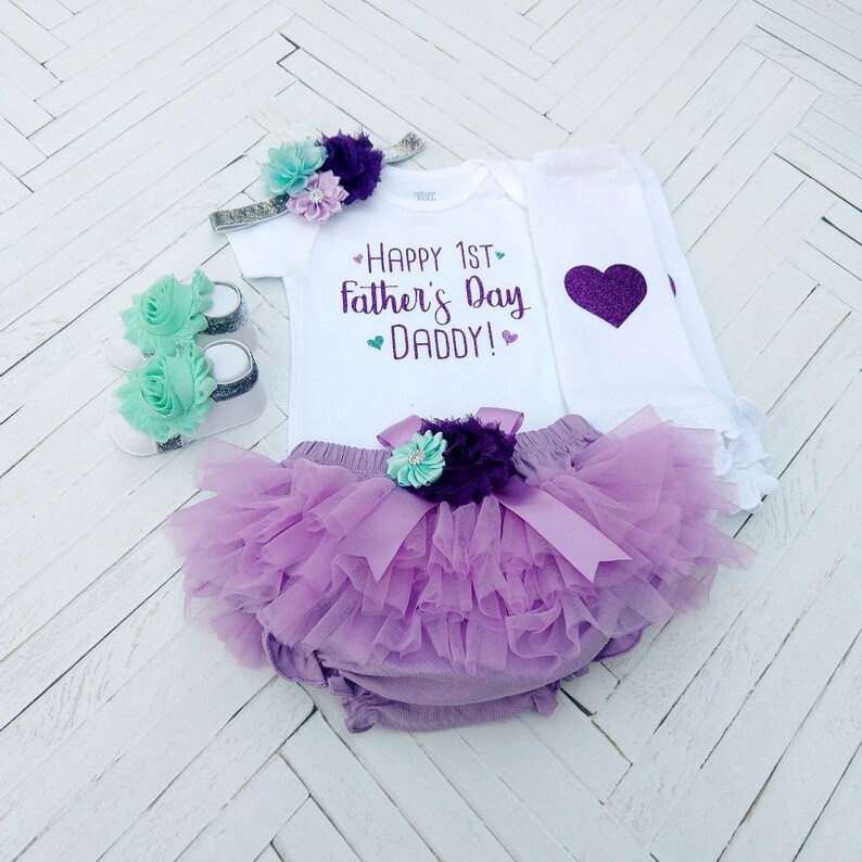 Baby Girl Fathers Day Outfit 1st Father's Day Baby Girl Etsy