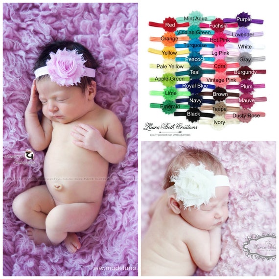 Infant Headband Coral Coral and Navy Headband Coral Headband Baby Headband Newborn Headband Navy Headband Navy and Aqua Headband