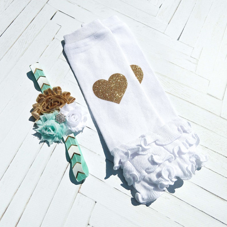 Cake Smash 1st Birthday Girl Outfit Mint Aqua Tutu Bloomer First Birthday Bodysuit Photo Prop Mint and Gold Birthday Outfit Girl Set
