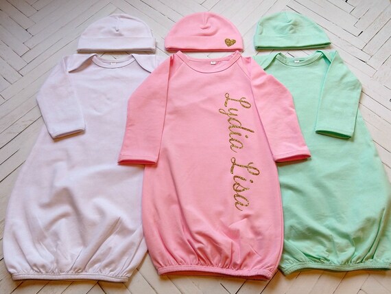 personalized baby gown