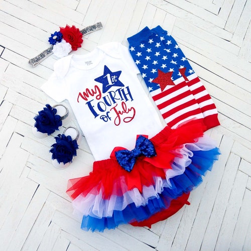 baby girl first 4th of july outfit