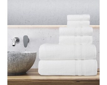 White Bath Towel/Bath Sheet Blank Towels - Order Individually or Sets - Free Shipping