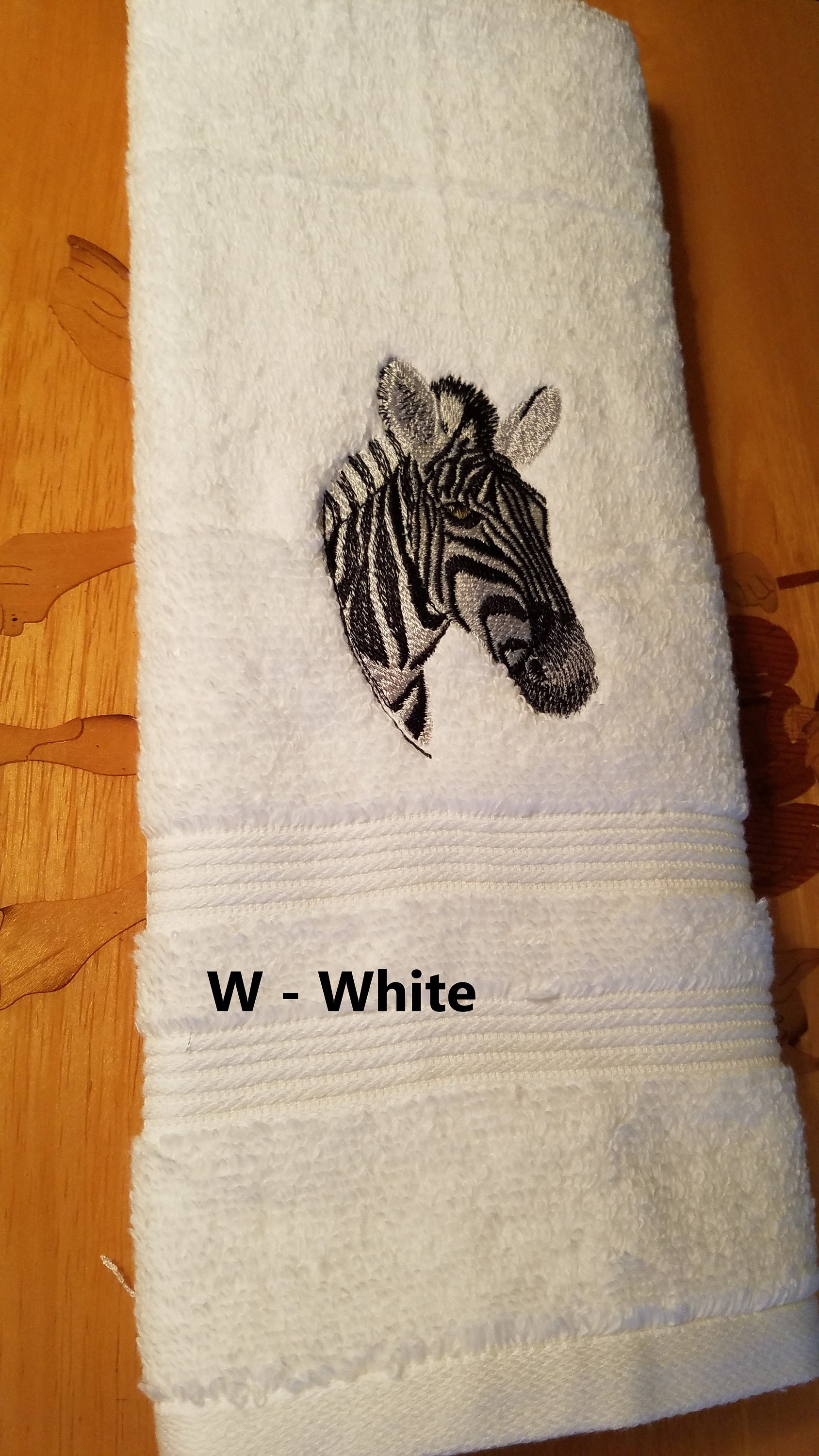 Zebra print hand towels sale