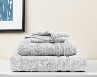 Silver Gray Bath Towel Set Color