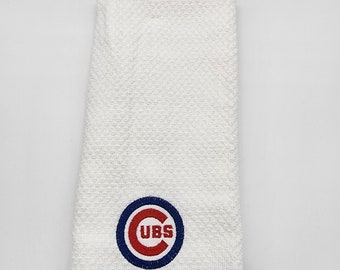 Chicago Cubs - Embroidered Cotton Kitchen Towel