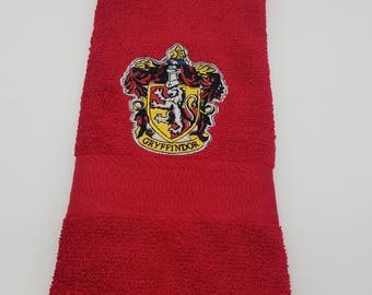 Gryffindor - Harry Potter Embroidered Hand Towel - Pick Your Color
