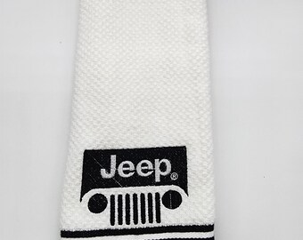 Jeep  - Embroidered Cotton Kitchen Towel - Kitchen Decoration
