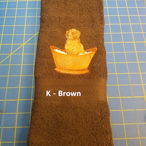 Irish Setter - Embroidered Hand Towels - Face Towel - Get One or More - Pick Color of Towel - Decorated Towel - Dogs