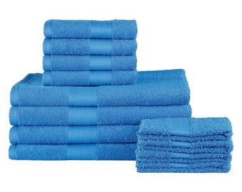 K - Turquoise Bath Towels