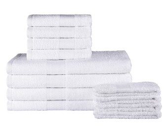 K - White Bath Towels