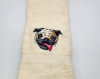 Penguin - Embroidered Hand Towels - Face Towel - Winter Hand Towel - Order One or More - Bathroom Decoration